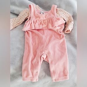 Splendid Jumper with pink polka dot shirt size 0-3months